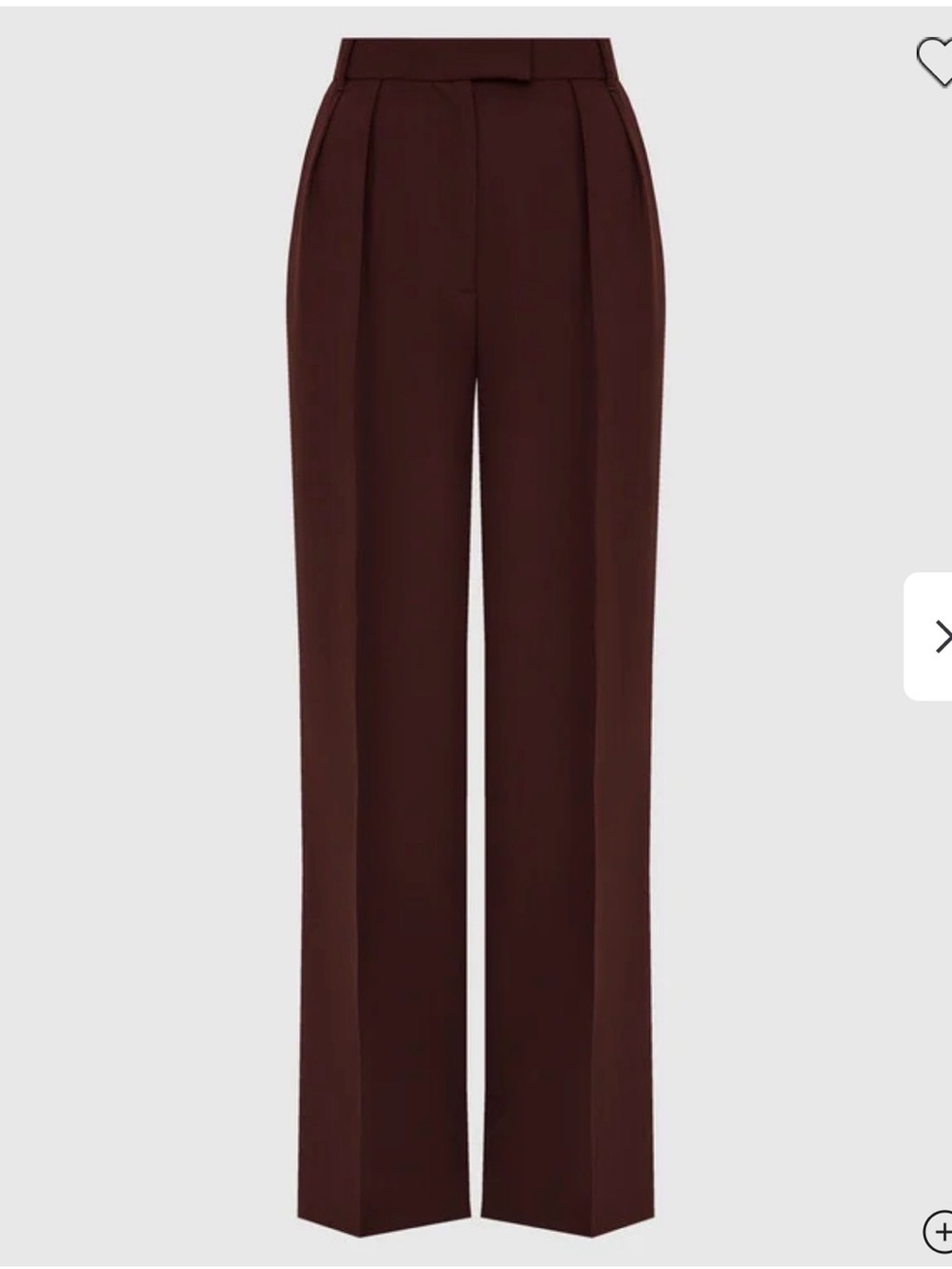 Wide leg elegant wool blend burgundy pants XS